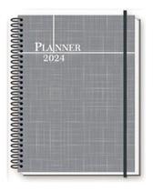 Agenda Planner 2024 Planejamento Diário Capa Lisa 80 Folhas - D'PRESENTES