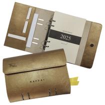Agenda Planner 2025 123-R Personalizada Raffai Couros