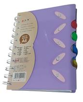 Agenda Planner Caderno Caderneta A6 Brochura Folhas Pautadas Capas Coloridas