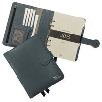 Agenda Planner Couro 2025 126-R Personalizada Raffai Couros