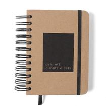 Agenda Planner Diária 2026 11,5x16cm Wire-o Kraft Cicero