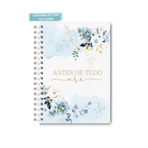 Agenda / Planner Floral Azul - Luhcustomm