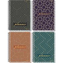 Agenda Planner Permanente INFINITY CD Espiral 96 Folhas Pacote com 4