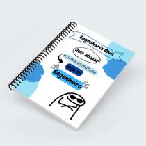 Agenda Planner Profissões Cursos 2026 Meme Flork Engenharia Civil