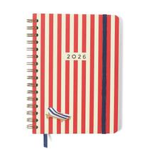 Agenda Planner Semanal Anotações 2026 A5 Wire-o Praia Sol Cicero