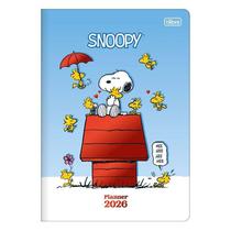 Agenda Planner Snoopy 2026 Grampeado 20 Folhas Azul - Tilibra Agenda Planner Snoopy 2026 Grampeado 20 Folhas Azul - Tilibra