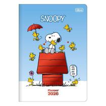 Agenda Planner Snoopy 2026 Grampeado 20 Folhas Azul - Tilibra Agenda Planner Snoopy 2026 Grampeado 20 Folhas Azul - Tilibra