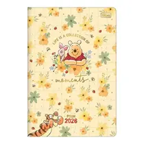 Agenda Planner Ursinho Pooh 2026 Grampeado 20 Folhas Flores - Tilibra