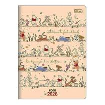 Agenda Planner Ursinho Pooh 2026 Grampeado 20 Folhas Friends - Tilibra