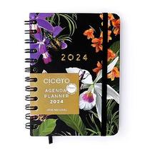 Agenda planner wire-o 2024 joia natural semanal journal 11,5x16 insecta noite