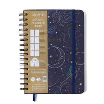 Agenda planner wire o 2025 astral semanal anotacoes a5 mare azul