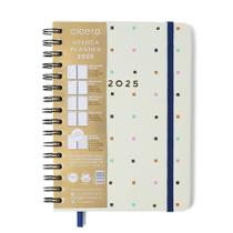 Agenda planner wire o 2025 bossa nova semanal anotacoes a5 pontos off white