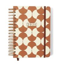 Agenda Planner Wire-o 2026 Bossa Nova Diária A5 Boemia Caramelo Agenda Planner Wire-o 2026 Bossa Nova Diária A5 Boemia Caramelo