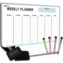 Agenda semanal magnética Quick Canary White 43x30cm 2025 Agenda semanal magnética Quick Canary White 43x30cm 2025
