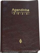 Agenda simples 2024 - marrom