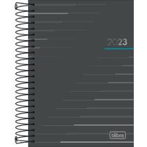 Agenda Tilibra 2023 Executiva Spot Cinza E Azul 13 x 18,8