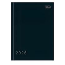 Agenda Tilibra Pepper Preta Costurada 2026 160 Folhas