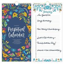 Agendas diárias Perpetual Hanging Flip Calendar Bloom
