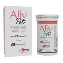 Agener União Aliv Pet 50mg 40 Comprimidos Palatável Cão/gato Agener União Aliv Pet 50mg 40 Comprimidos Palatável Cão/gato