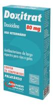 Agener União Doxitrat 80mg Antibacteriano Cães E Gatos 24 Comprimidos