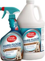 Agente de limpeza Simple Solution Hard Floor, removedor de manchas para animais de estimação, 32 onças e 3,75 L Agente de limpeza Simple Solution Hard Floor, removedor de manchas para animais de estimação, 32 onças e 3,75 L
