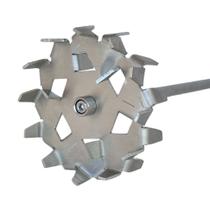 Agitador Defloculador com 100mm, haste de 350mm, em aço inox 304L