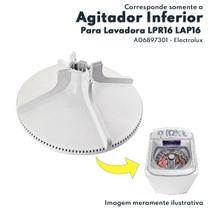 Agitador Inferior Branco Para Lavadora De Roupas com Cesto Plástico LPR16 LAP16 Electrolux Original A06897301