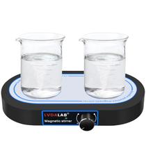 Agitador magnético LVDALAB 3000RPM 2 posições 2x500mL com acesso.