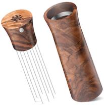 Agitadores de café expresso WDT Tool, distribuidor de café, Barista Walnut