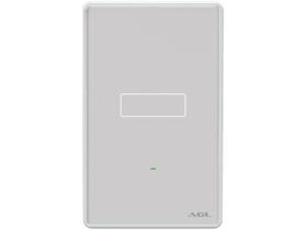 Agl interruptor inteligente touch wifi 1 tecla cinza