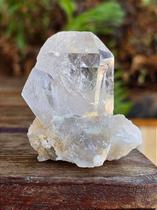 Aglomerado de Quartzo Extra Gêmeos Tântricos Lemuriano Tabular Entalhado com Lodolita - Cod. PTN 316