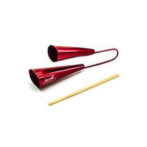Agogô De Aço Vermelho Com Baqueta Torelli To023