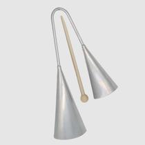 Agogô Duplo Pequeno Cromado c/ baqueta - Liverpool Agogô Duplo Pequeno Cromado c/ baqueta - Liverpool