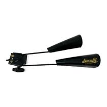 Agogo Duplo Torelli TO-022 Preto Grande - Com Suporte Para Fixação