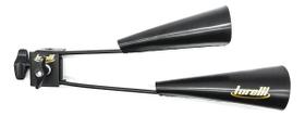 Agogo Grande Preto Com Clamp Para Percussão Kit Torelli