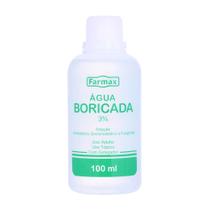 Agua Boricada 3% - Farmax Solucao Dermatologica Com 100Ml