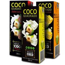 Água de Coco Coco Quadrado - Diversos 200ml - 30 unidades