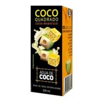 Água de Coco Coco Quadrado Maracujá 200ml - 27 unidades