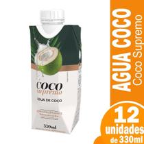 Agua de coco coco supremo padronizada 12x330ml