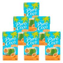 Água de Coco Puro Coco Maracujá Maguary 180ml 6 Unidades