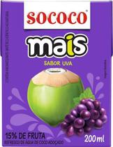 Água De Coco Sococo Mais Sabor Uva 200ml
