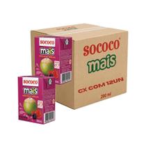 Água De Coco Sococo Sabor Frutas Vermelhas 200ml Cx c/ 12 UN