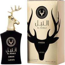 Água de perfume em spray Lattafa Al Noble Ameer de 3,4 onças