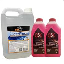 Agua Destilada 5l Aditivo Radiador Pronto Uso Rosa 1l