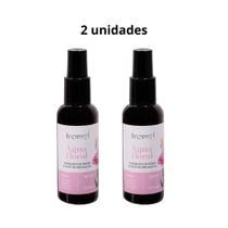 Água Floral Natural e Vegana Hidrolato de Rosas Aromá Spray 120 ml - kit 2 unidades