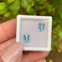 Água Marinha Azul Baguete Par 1,90ct (3) Água Marinha Azul Baguete Par 1,90ct (3)