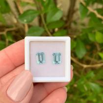 Água Marinha Azul EmeraldCut Par 2,45ct Água Marinha Azul EmeraldCut Par 2,45ct