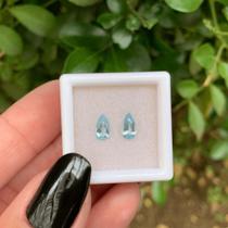 Água Marinha Azul Gota Par 0,82ct