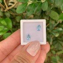 Água Marinha Azul Gota Par 0,99ct