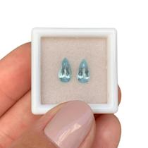 Água Marinha Azul Gota Par 1,31ct (3)